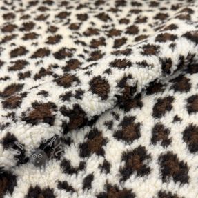 Stofă palton TEDDY Panthera off white