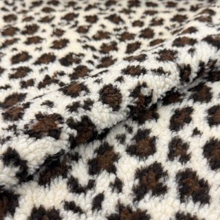 Stofă palton TEDDY Panthera off white