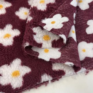 Stofă palton TEDDY Daisy brom beere