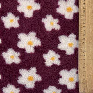 Stofă palton TEDDY Daisy brom beere