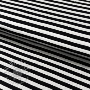 Tricot YARN DYED STRIPES - BLACK