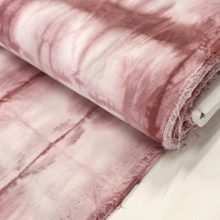 Țesătură din bumbac HAND TIE DYE dark old pink