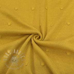 Țesătura tricotata BIG KNIT DOT ochre