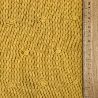 Țesătura tricotata BIG KNIT DOT ochre