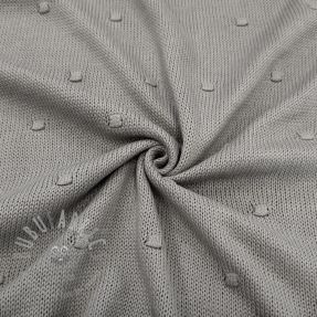 Țesătura tricotata BIG KNIT DOT grey
