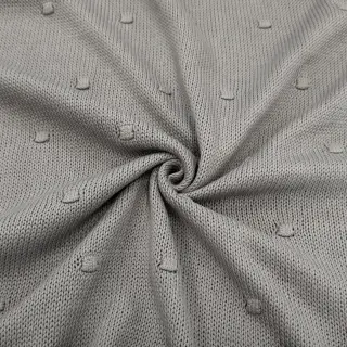 Țesătura tricotata BIG KNIT DOT grey