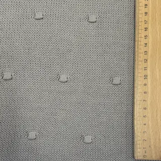 Țesătura tricotata BIG KNIT DOT grey