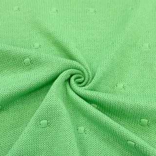 Țesătura tricotata BIG KNIT DOT grass green