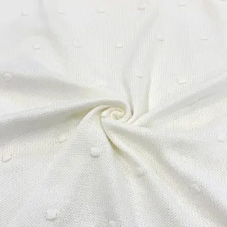 Țesătura tricotata BIG KNIT DOT off white