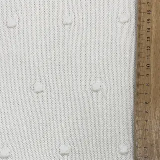 Țesătura tricotata BIG KNIT DOT off white