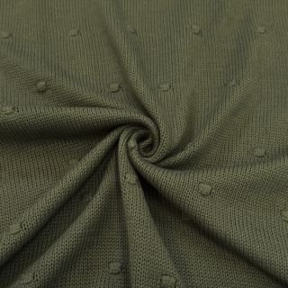 Țesătura tricotata BIG KNIT DOT camo green