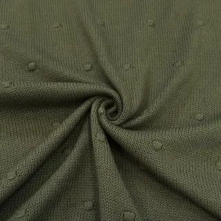 Țesătura tricotata BIG KNIT DOT camo green
