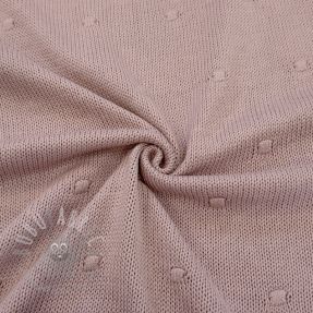 Țesătura tricotata BIG KNIT DOT old pink