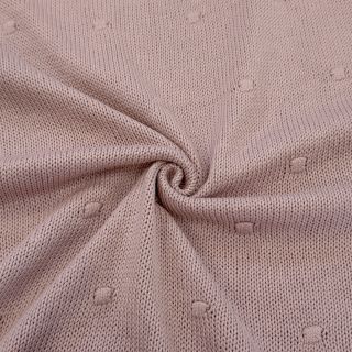 Țesătura tricotata BIG KNIT DOT old pink