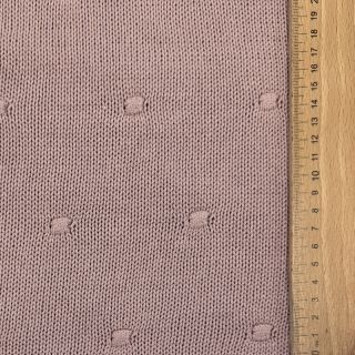 Țesătura tricotata BIG KNIT DOT old pink