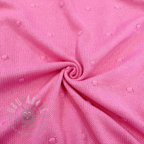 Țesătura tricotata BIG KNIT DOT pink