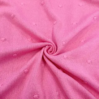 Țesătura tricotata BIG KNIT DOT pink