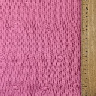 Țesătura tricotata BIG KNIT DOT pink