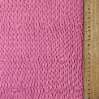 Țesătura tricotata BIG KNIT DOT pink