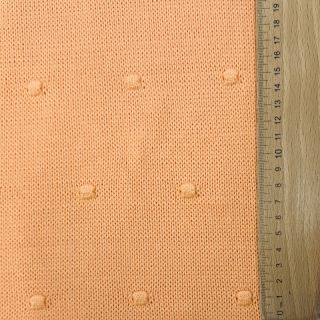 Țesătura tricotata BIG KNIT DOT peach