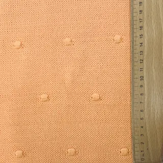 Țesătura tricotata BIG KNIT DOT peach