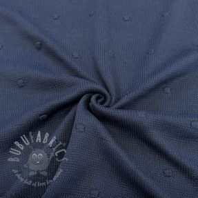Țesătura tricotata BIG KNIT DOT navy