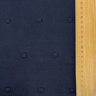 Țesătura tricotata BIG KNIT DOT navy