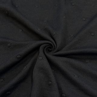 Țesătura tricotata BIG KNIT DOT black