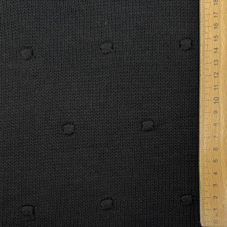 Țesătura tricotata BIG KNIT DOT black