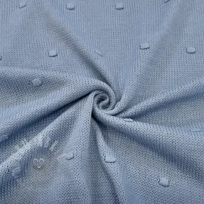 Țesătura tricotata BIG KNIT DOT blue