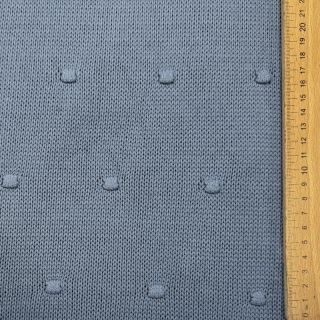 Țesătura tricotata BIG KNIT DOT blue
