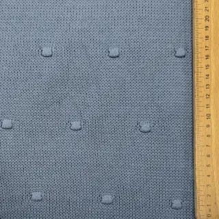 Țesătura tricotata BIG KNIT DOT blue