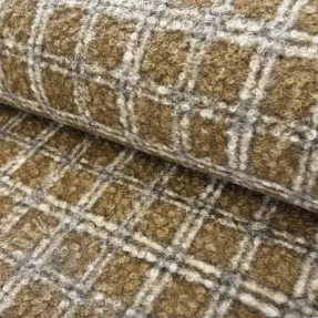 Stofă palton Bouclé Squares design A
