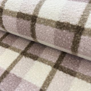 Stofă palton Bouclé Squares design C