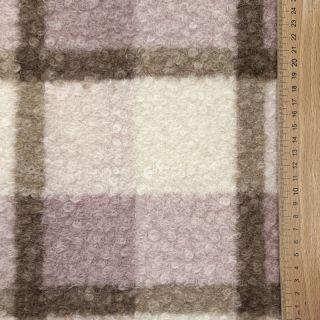 Stofă palton Bouclé Squares design C