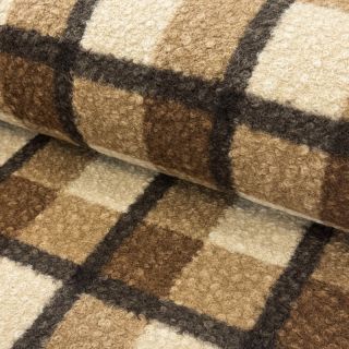 Stofă palton Bouclé Squares design E