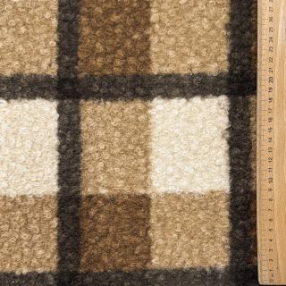 Stofă palton Bouclé Squares design E