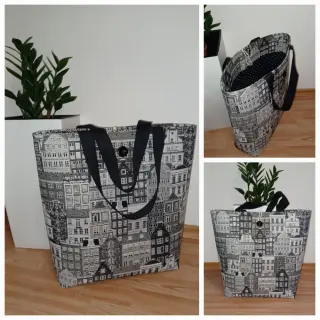 Țesătură decorativă GOBELIN PREMIUM City canal house