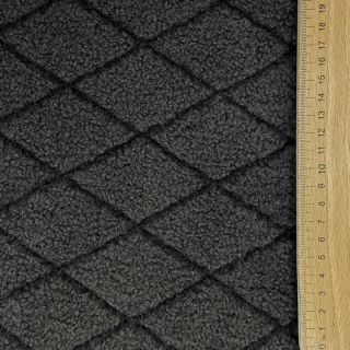 Stofă palton TEDDY Diamond dark grey