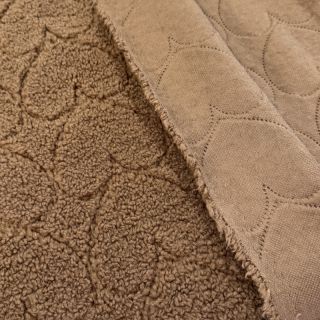 Stofă palton TEDDY Hearts in hearts brown