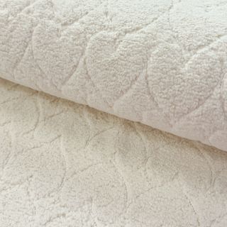 Stofă palton TEDDY Hearts in hearts ecru