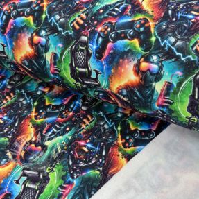 Jerse trening pieptănat JOGGING Game over design A digital print