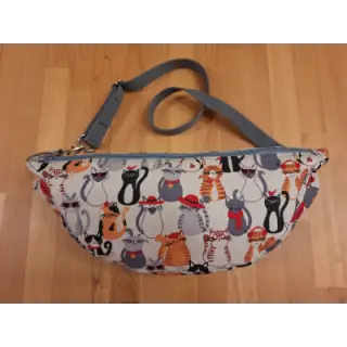 Țesătură decorativă Linenlook Cat Dress Up