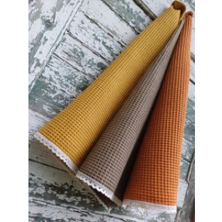 Țesătură din bumbac waffle rust