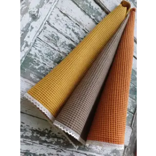 Țesătură din bumbac waffle rust