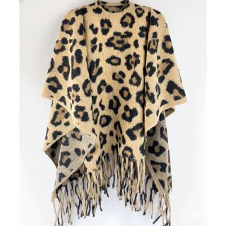 Poncho PRATO boiled wool Panther sand