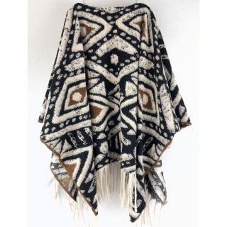Poncho PRATO boiled wool design E