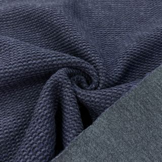 Stofă palton DOUBLE FACE WITH JERSEY dark blue