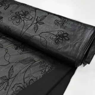 Piele sintetică pentru îmbrăcăminte Flowers design B