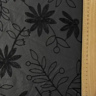 Piele sintetică pentru îmbrăcăminte Flowers design C